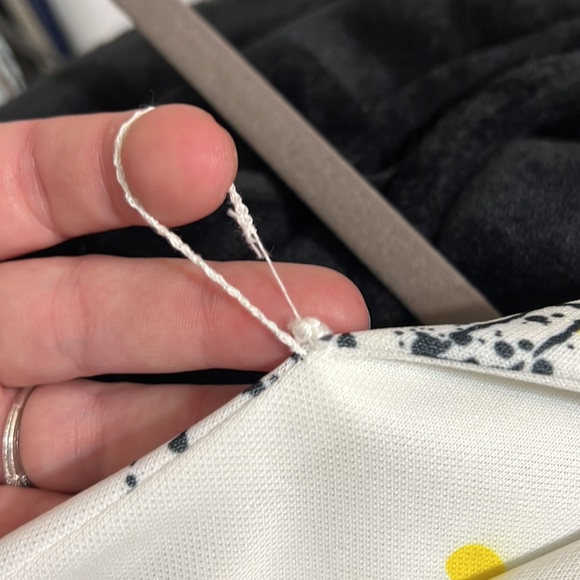 Vintage 60s 70s abstract floral shift dress. Size 16 - Picture 9 of 10